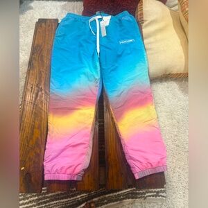 Pantone colorful parachute joggers